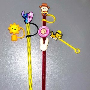 Straw charm and topper bundle